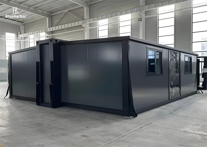 Thời trang và mở rộng 18 mét vuông đến 60 mét vuông Nhà container hai cánh phù hợp để sử dụng nhà ở