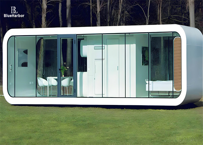 Khung ống vuông mạ kẽm Nhà không gian Capsule cho Thiết kế văn phòng hiện đại và Cabin Apple đa năng