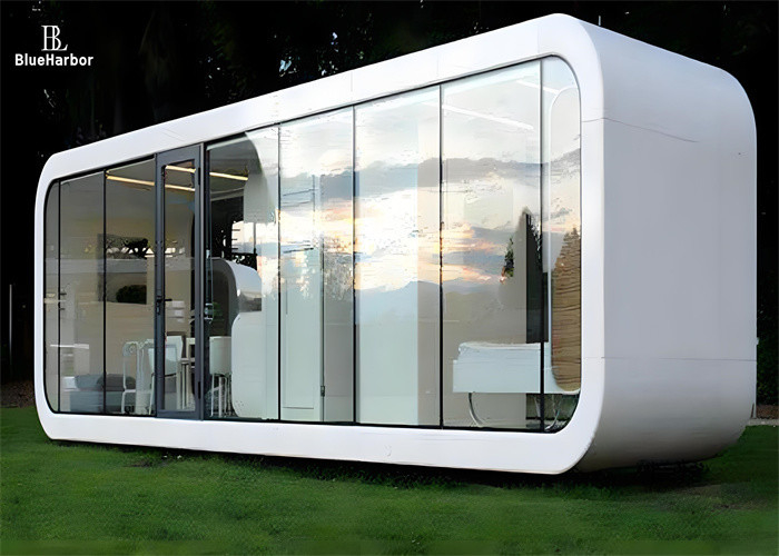 Khung ống vuông mạ kẽm Nhà không gian Capsule cho Thiết kế văn phòng hiện đại và Cabin Apple đa năng